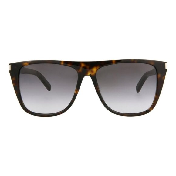 Saint Laurent Unisex Square/Rectangle Havana Havana Grey Fashion Designer - Picture 1 of 5